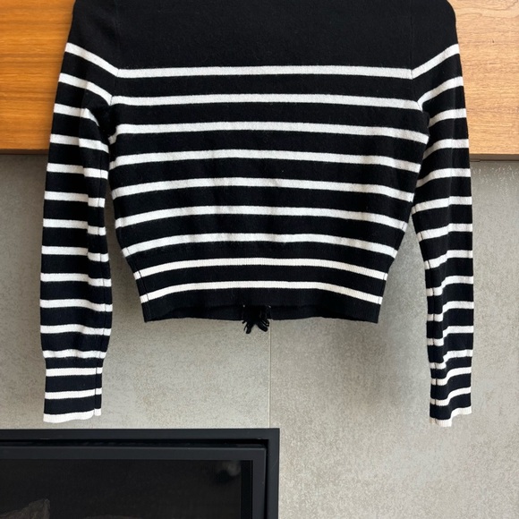 J. Crew Cashmere fringe-trim sweater lady jacket, Size XXS - Picture 14 of 16